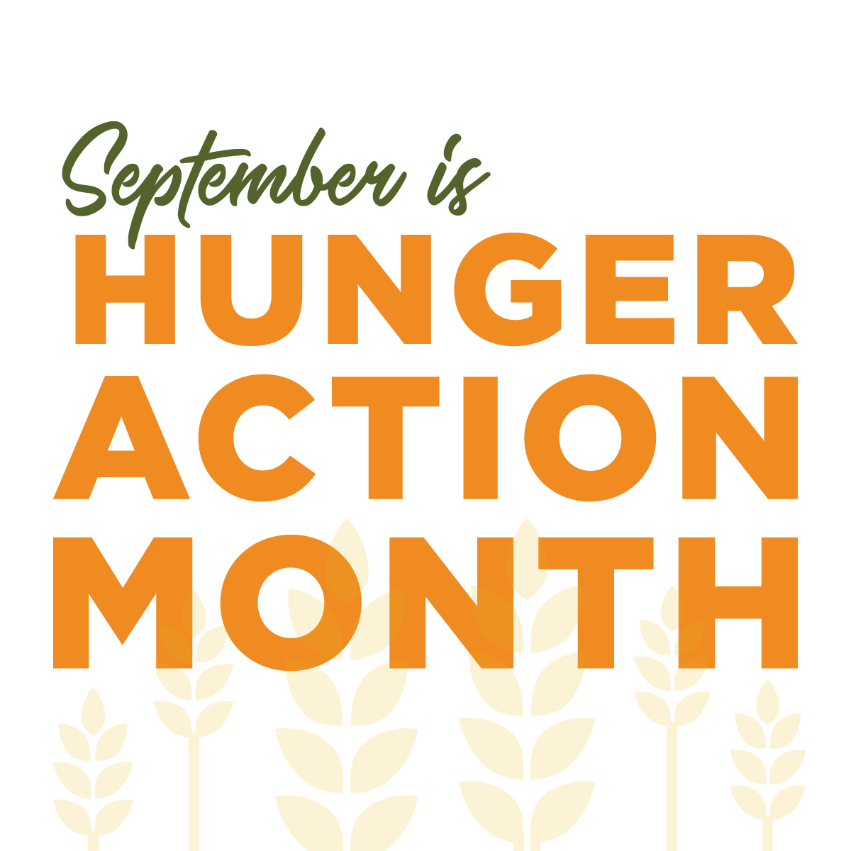 Hunger Action Month Graphics